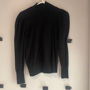 Super soft black mock neck, light weight sweater